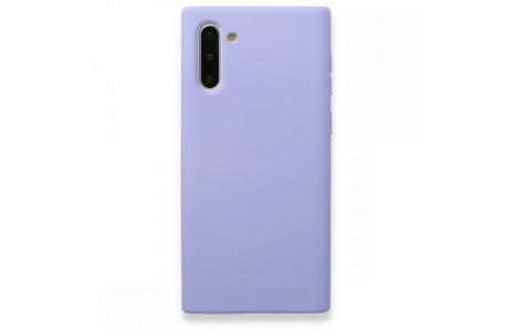 Newface Samsung Galaxy Note 10 Kılıf Nano içi Kadife Silikon - Lila