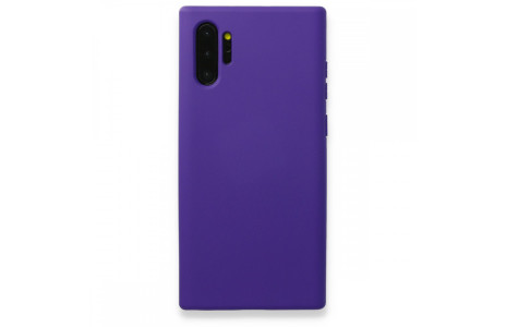 Newface Samsung Galaxy Note 10 Plus Kılıf Nano içi Kadife Silikon - Mor