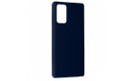 Newface Samsung Galaxy Note 20 Kılıf Nano içi Kadife Silikon - Lacivert