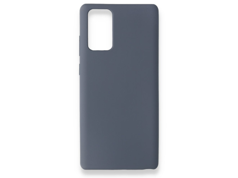 Newface Samsung Galaxy Note 20 Kılıf Nano içi Kadife Silikon - Gri