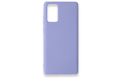 Newface Samsung Galaxy Note 20 Kılıf Nano içi Kadife Silikon - Lila