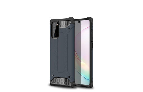 Newface Samsung Galaxy Note 20 Kılıf Tank Silikon Kapak - Lacivert