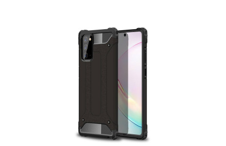Newface Samsung Galaxy Note 20 Kılıf Tank Silikon Kapak - Siyah