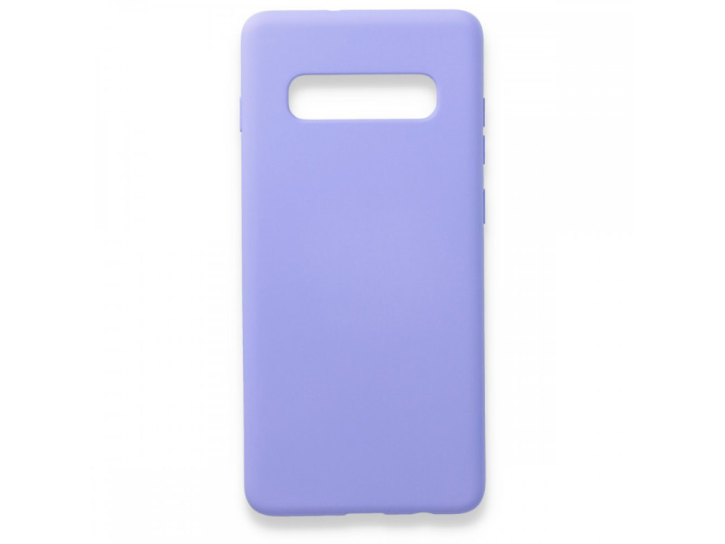 Newface Samsung Galaxy S10 Plus Kılıf Nano içi Kadife Silikon - Lila