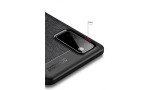Newface Samsung Galaxy S20 FE Kılıf Focus Derili Silikon - Lacivert