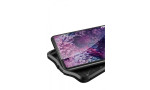 Newface Samsung Galaxy S20 FE Kılıf Focus Derili Silikon - Siyah