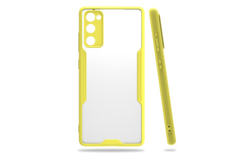 Newface Samsung Galaxy S20 FE Kılıf Platin Silikon - Sarı