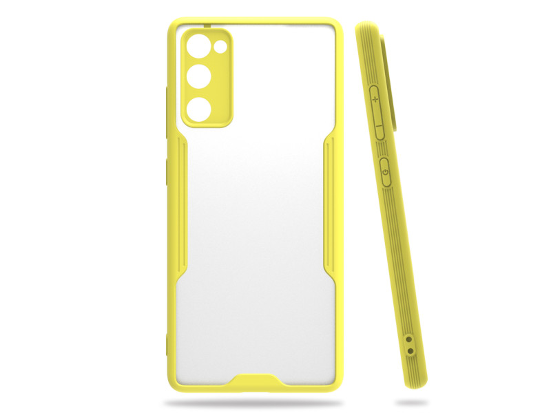 Newface Samsung Galaxy S20 FE Kılıf Platin Silikon - Sarı