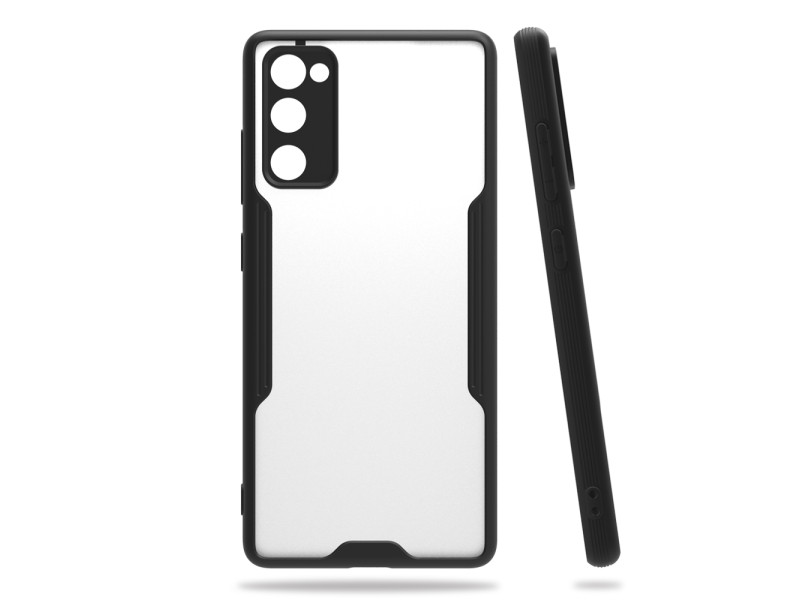 Newface Samsung Galaxy S20 FE Kılıf Platin Silikon - Siyah
