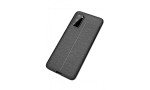 Newface Samsung Galaxy S20 Kılıf Focus Derili Silikon - Siyah