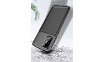 Newface Samsung Galaxy S20 Plus Kılıf Focus Karbon Silikon - Siyah