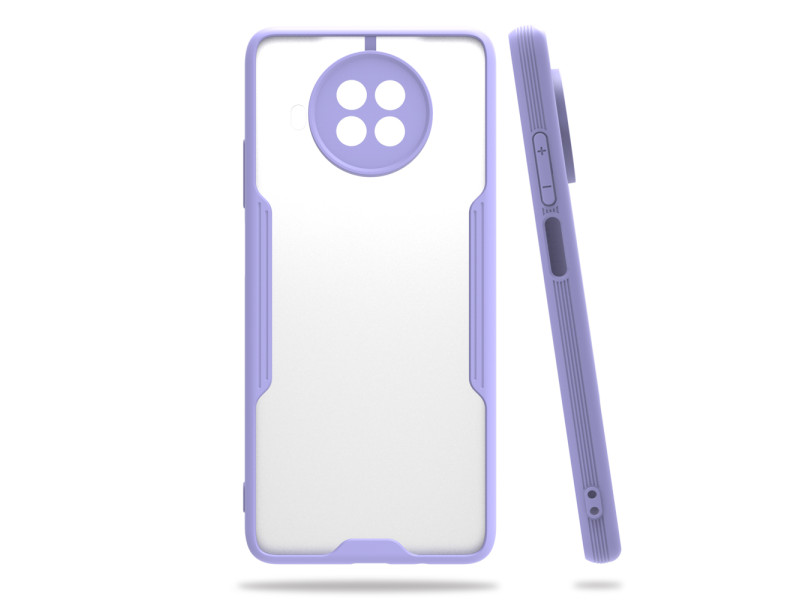 Newface Xiaomi Mi 10 Lite Kılıf Platin Silikon - Lila