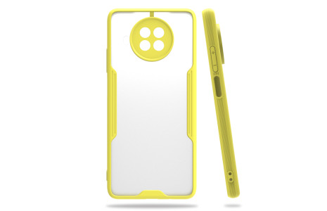 Newface Xiaomi Mi 10 Lite Kılıf Platin Silikon - Sarı