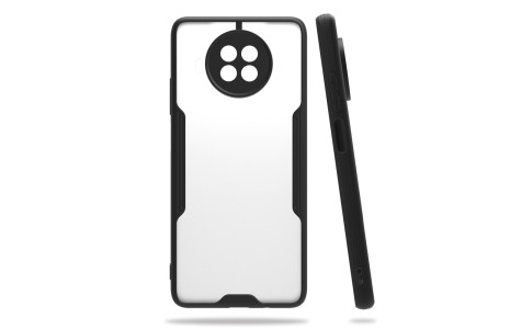 Newface Xiaomi Mi 10 Lite Kılıf Platin Silikon - Siyah