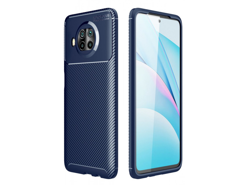 Newface Xiaomi Mi 10T Lite Kılıf Focus Karbon Silikon - Lacivert