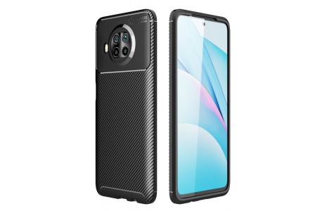 Newface Xiaomi Mi 10T Lite Kılıf Focus Karbon Silikon - Siyah