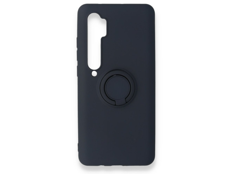 Newface Xiaomi Mi Note 10 Lite Kılıf Viktor Yüzüklü Silikon - Lacivert