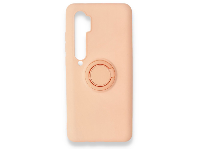 Newface Xiaomi Mi Note 10 Lite Kılıf Viktor Yüzüklü Silikon - Pudra