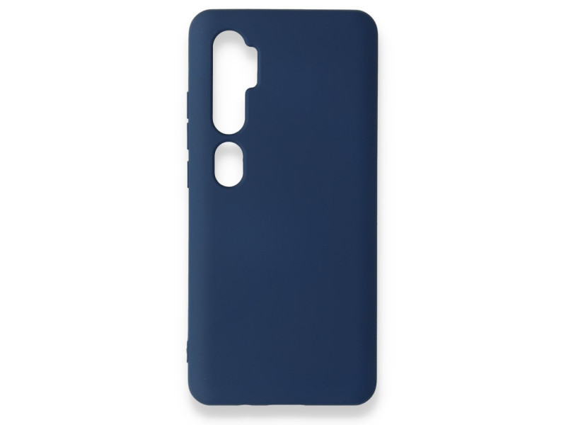 Newface Xiaomi Mi Note 10 Pro Kılıf Nano içi Kadife Silikon - Lacivert