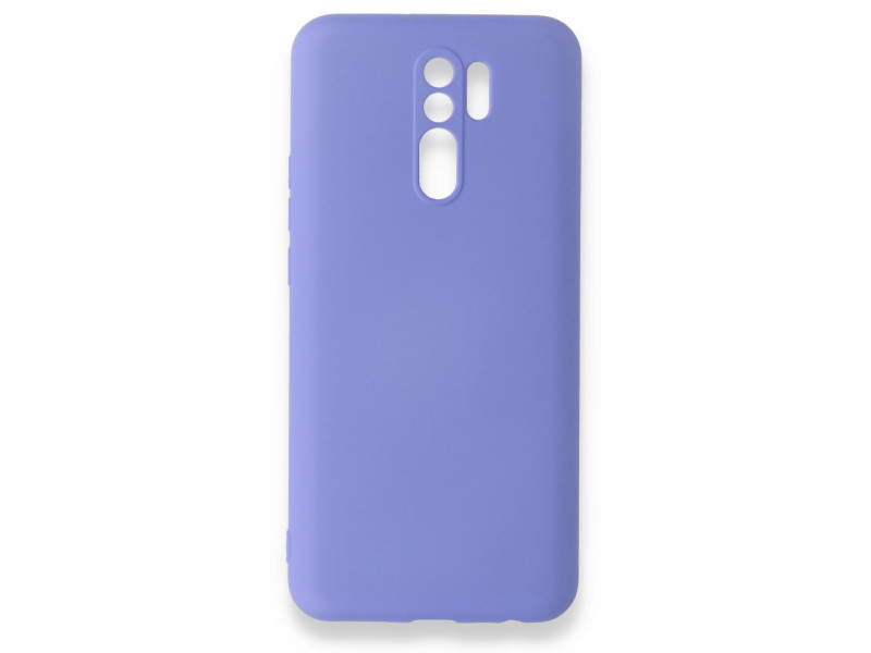 Newface Xiaomi Redmi 9 Kılıf Nano içi Kadife Silikon - Lila