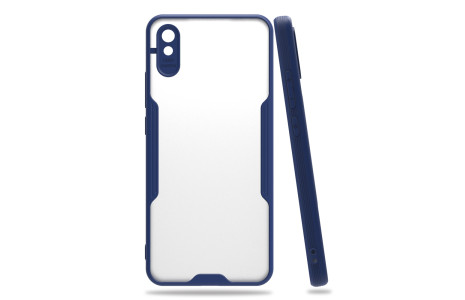 Newface Xiaomi Redmi 9A Kılıf Platin Silikon - Lacivert