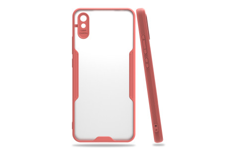 Newface Xiaomi Redmi 9A Kılıf Platin Silikon - Pembe