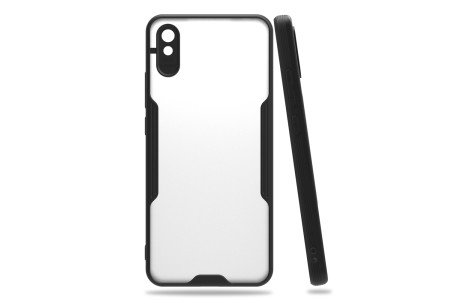Newface Xiaomi Redmi 9A Kılıf Platin Silikon - Siyah