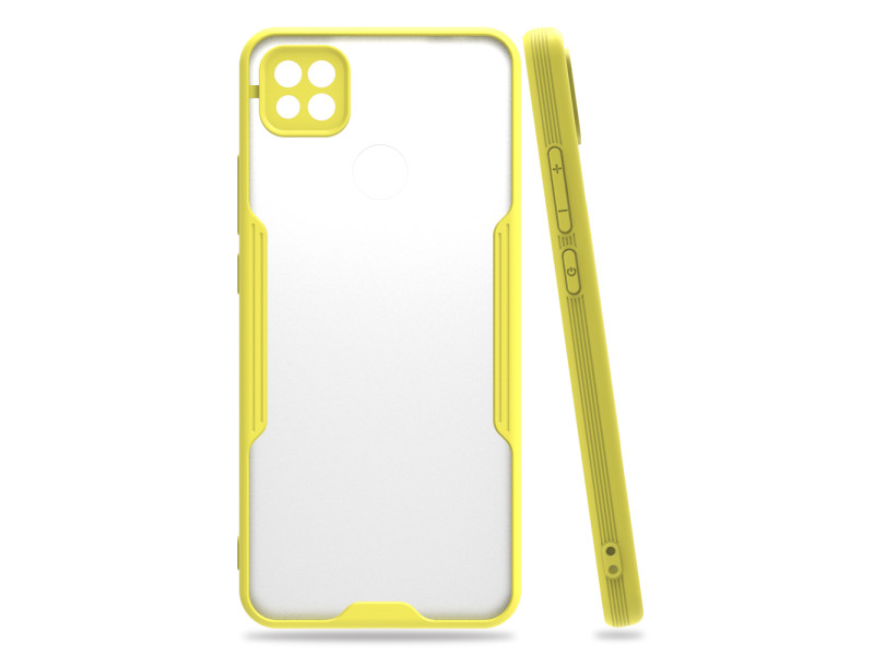 Newface Xiaomi Redmi 9C Kılıf Platin Silikon - Sarı