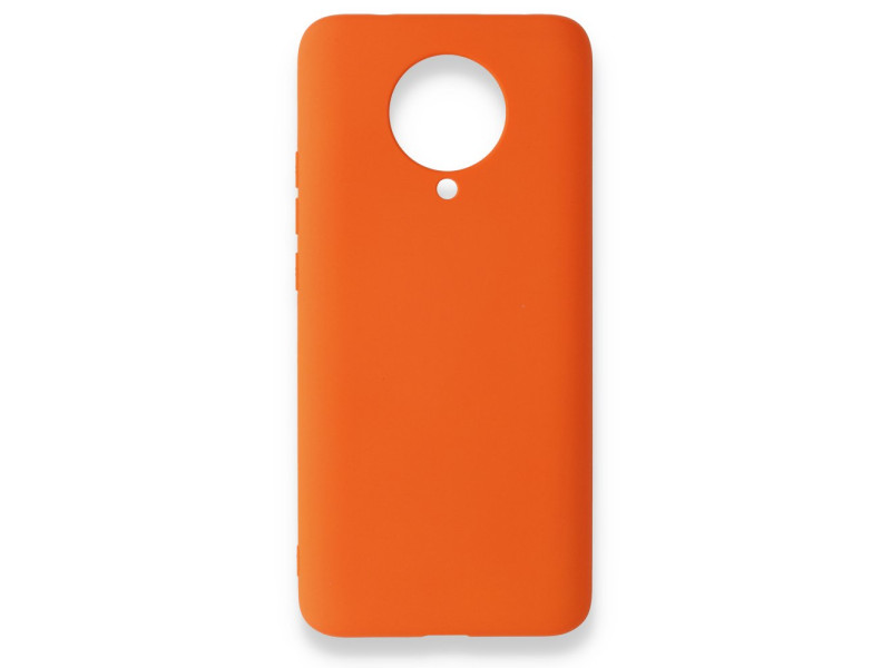 Newface Xiaomi Redmi K30 Pro Kılıf Nano içi Kadife Silikon - Turuncu