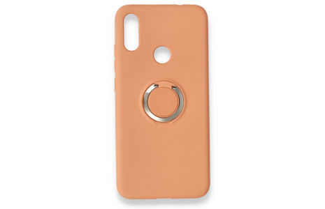 Newface Xiaomi Redmi Note 7 Kılıf Viktor Yüzüklü Silikon - Pudra