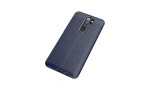 Newface Xiaomi Redmi Note 8 Pro Kılıf Focus Derili Silikon - Lacivert