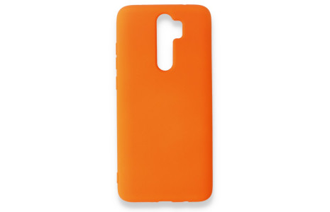 Newface Xiaomi Redmi Note 8 Pro Kılıf Nano içi Kadife Silikon - Turuncu