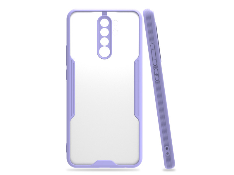 Newface Xiaomi Redmi Note 8 Pro Kılıf Platin Silikon - Lila