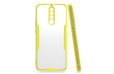 Newface Xiaomi Redmi Note 8 Pro Kılıf Platin Silikon - Sarı