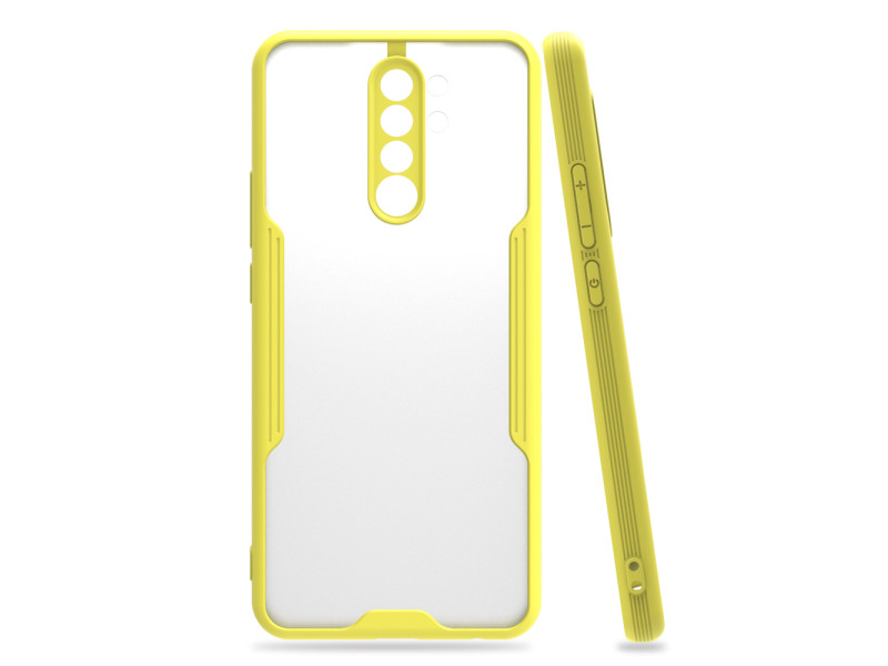 Newface Xiaomi Redmi Note 8 Pro Kılıf Platin Silikon - Sarı
