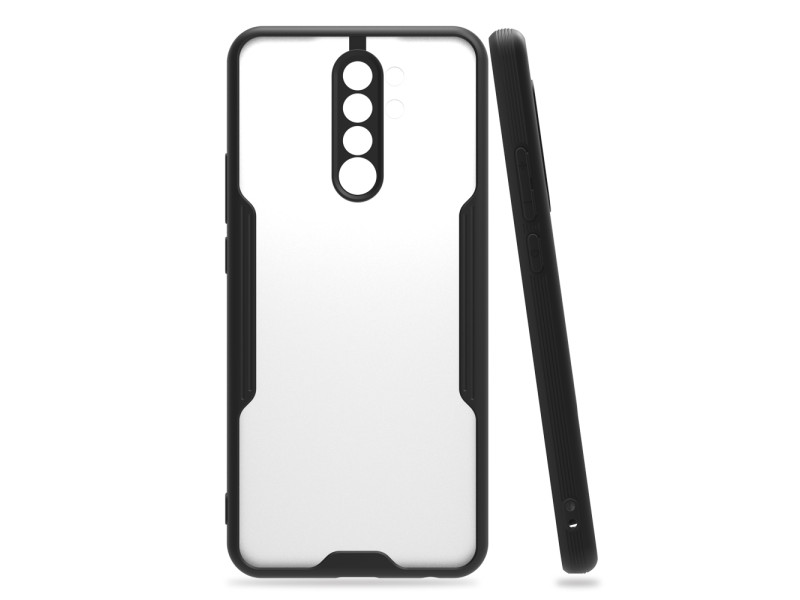 Newface Xiaomi Redmi Note 8 Pro Kılıf Platin Silikon - Siyah