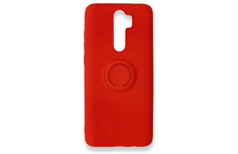 Newface Xiaomi Redmi Note 8 Pro Kılıf Viktor Yüzüklü Silikon - Kırmızı
