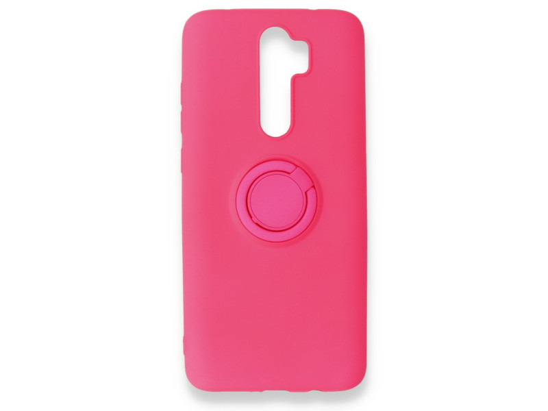 Newface Xiaomi Redmi Note 8 Pro Kılıf Viktor Yüzüklü Silikon - Pembe