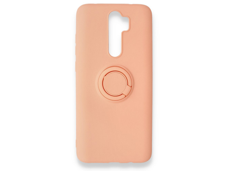 Newface Xiaomi Redmi Note 8 Pro Kılıf Viktor Yüzüklü Silikon - Pudra