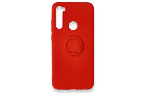 Newface Xiaomi Redmi Note 8 Kılıf Viktor Yüzüklü Silikon - Kırmızı