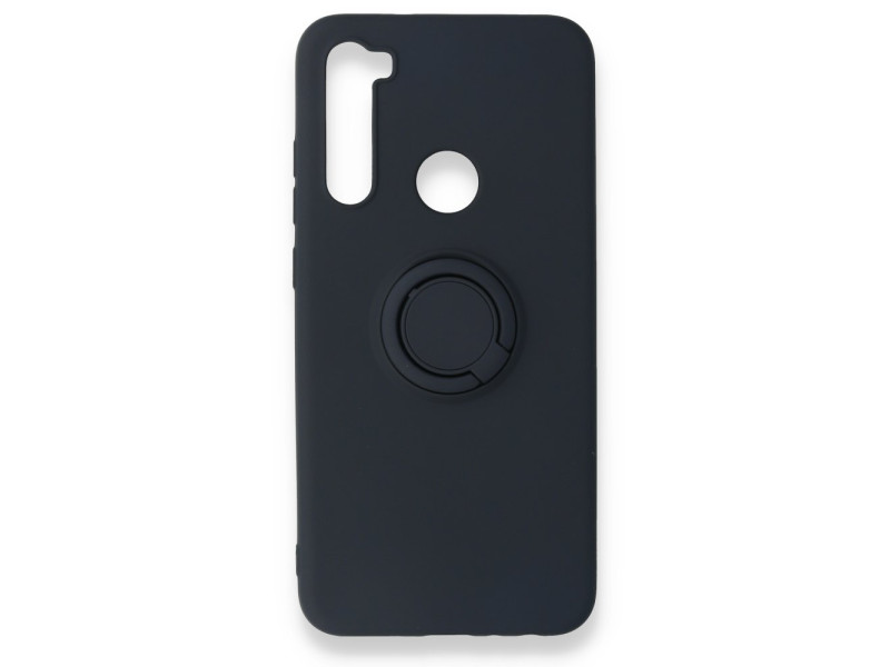 Newface Xiaomi Redmi Note 8 Kılıf Viktor Yüzüklü Silikon - Lacivert