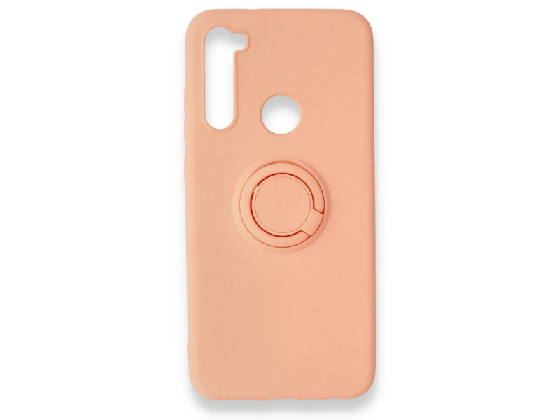Newface Xiaomi Redmi Note 8 Kılıf Viktor Yüzüklü Silikon - Pudra