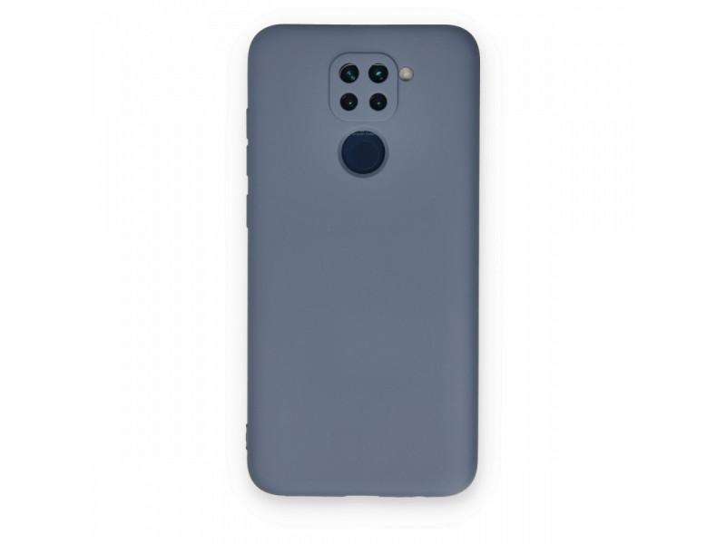 Newface Xiaomi Redmi Note 9 Kılıf Nano içi Kadife Silikon - Gri