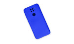 Newface Xiaomi Redmi Note 9 Kılıf Nano içi Kadife Silikon - Koyu Mavi