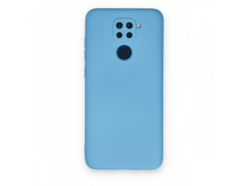 Newface Xiaomi Redmi Note 9 Kılıf Nano içi Kadife Silikon - Mavi