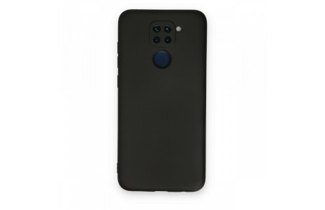 Newface Xiaomi Redmi Note 9 Kılıf Nano içi Kadife Silikon - Siyah