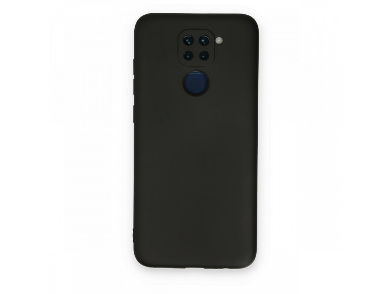 Newface Xiaomi Redmi Note 9 Kılıf Nano içi Kadife Silikon - Siyah