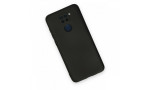 Newface Xiaomi Redmi Note 9 Kılıf Nano içi Kadife Silikon - Siyah