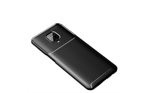 Newface Xiaomi Redmi Note 9 Pro Kılıf Focus Karbon Silikon - Siyah