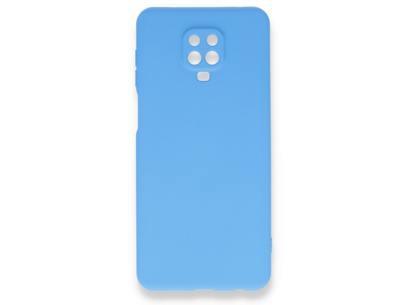 Newface Xiaomi Redmi Note 9 Pro Kılıf Nano içi Kadife Silikon - Mavi